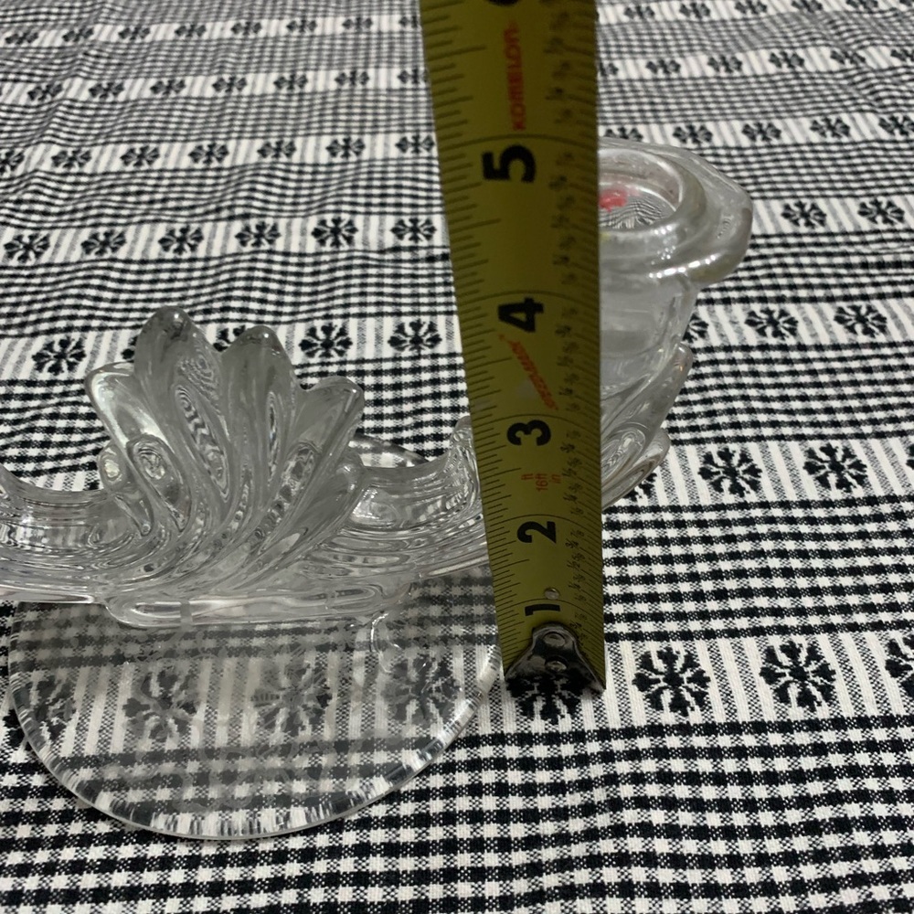 Vintage Fostoria Navarre crystal double candlestick - Picture 2 of 4